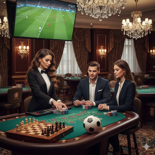 美女棋牌形象图
